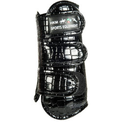 HKM peesbeschermers Premium Croco, Zwart