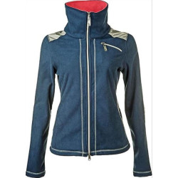 Cavallino Marino fleecejack Verona, navy/zilver