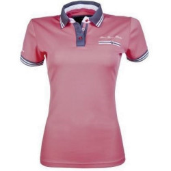 HKM poloshirt Black&White, koraal