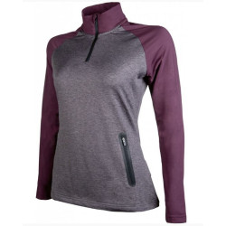 Cavalli Puri shirt Odello, donkergrijs/bordeauxrood