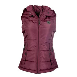 Lauria Garrelli bodywarmer Scotland, Wijnrood