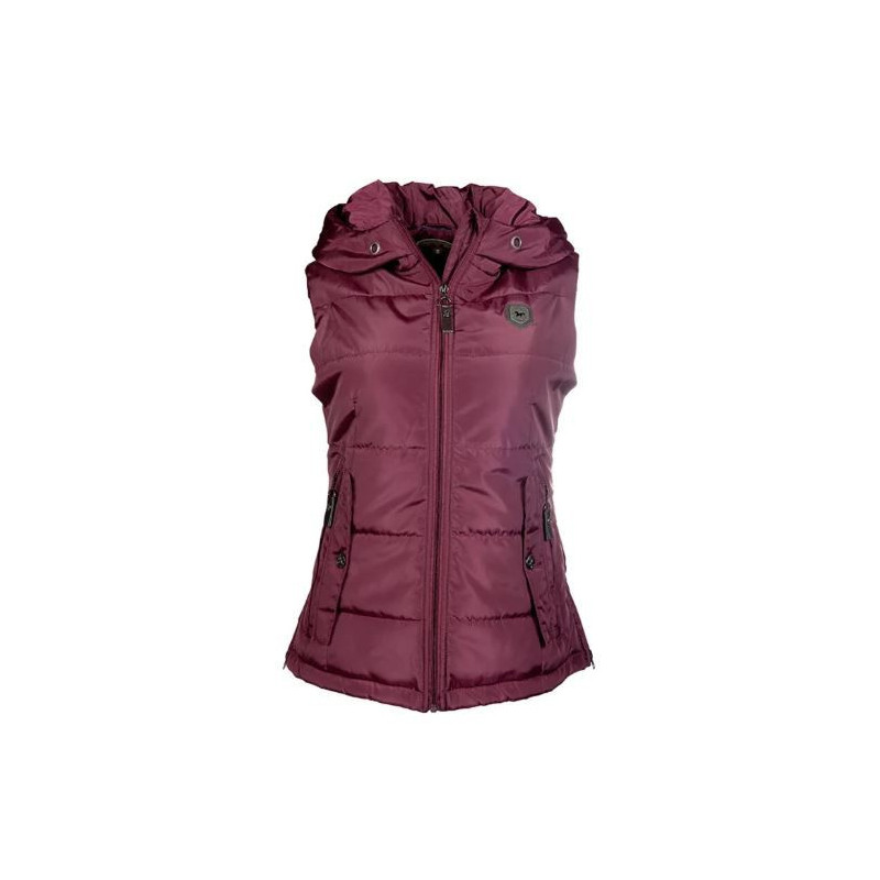 Lauria Garrelli bodywarmer Scotland, Wijnrood