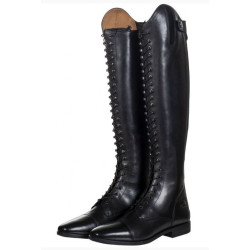 HKM veterrijlaars Elegant Lace-Long, Zwart