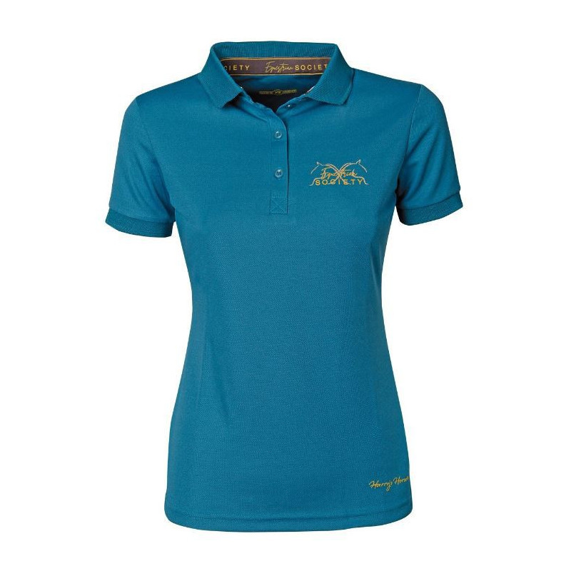 Harry's Horse Poloshirt Cote d'azur, Larkspur (blauw)