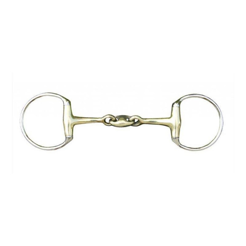 HKM dubbelgebroken bustrens argentaan, 16mm