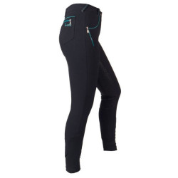 Red Horse rijbroek Zelda, siliconen full seat, nachtblauw