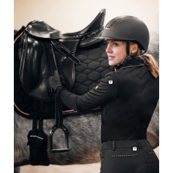 HKM rijbroek Rosegold Glamour Style, siliconen full seat, Zwart