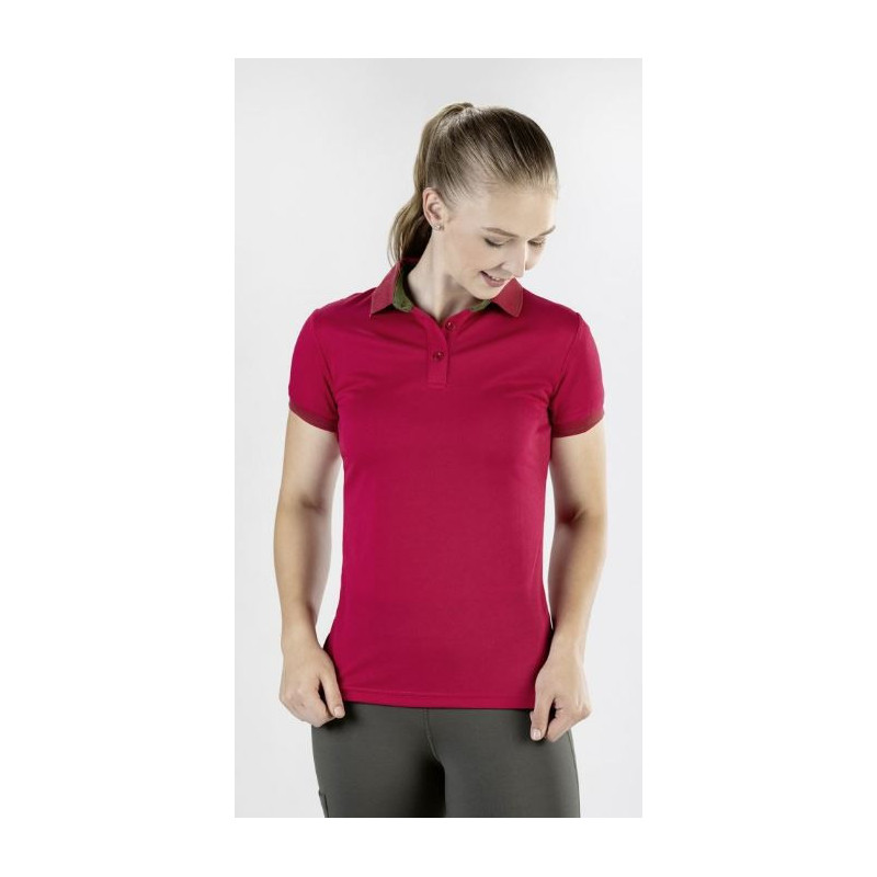 HKM dames poloshirt Classico, Cranberry