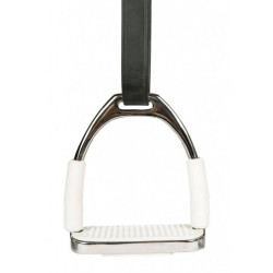 HKM Veiligheidsbeugel RVS, per paar, Zilver/Wit