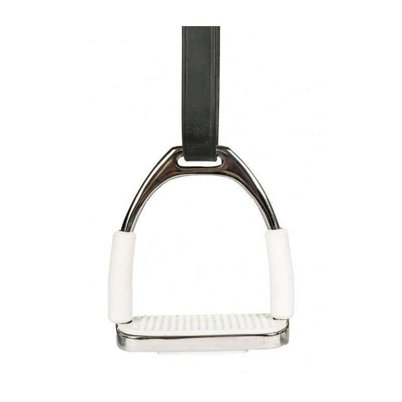 HKM Veiligheidsbeugel RVS, per paar, Zilver/Wit