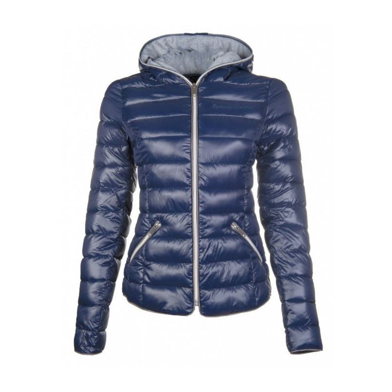 HKM donsjas Ella Shine, donkerblauw