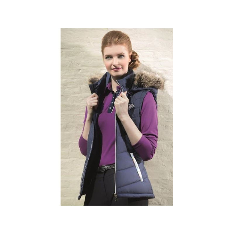 HKM Diamond Shine bodywarmer, Donkerblauw