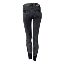 Harry's Horse Rijbroek Denim Crete Full Grip, Zwart