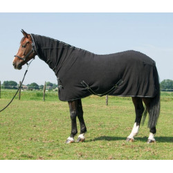 Harry's Horse Fleecedeken met hele hals, Zwart