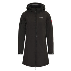 Nordberg Gitte Lange Padded Softshell Jas, Zwart Melange