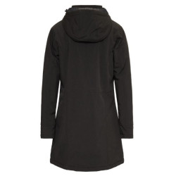 Nordberg Gitte Lange Padded Softshell Jas, Zwart Melange