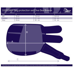 Harry's Horse beenbeschermers Diva Sea Breeze, Harbor-blue