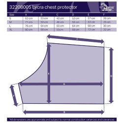 Harry's Horse borstbeschermer, zwart