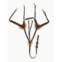 HKM Borsttuig M Martingaal, Onderlegd M Lamsvacht, Bruin