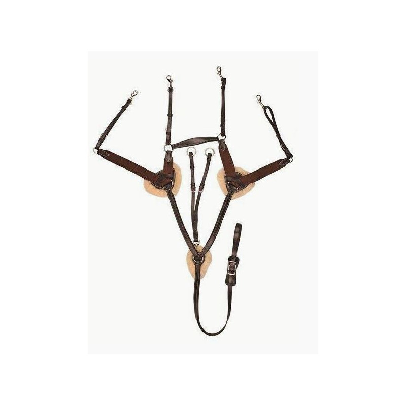 HKM Borsttuig M Martingaal, Onderlegd M Lamsvacht, Bruin