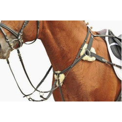 HKM Borsttuig M Martingaal, Onderlegd M Lamsvacht, Bruin