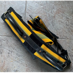 HKM longeersingel Exclusive met dubbele handgreep, oker/groen/zwart