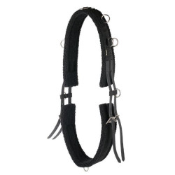 Harry's Horse Longeersingel faux fur, Zwart