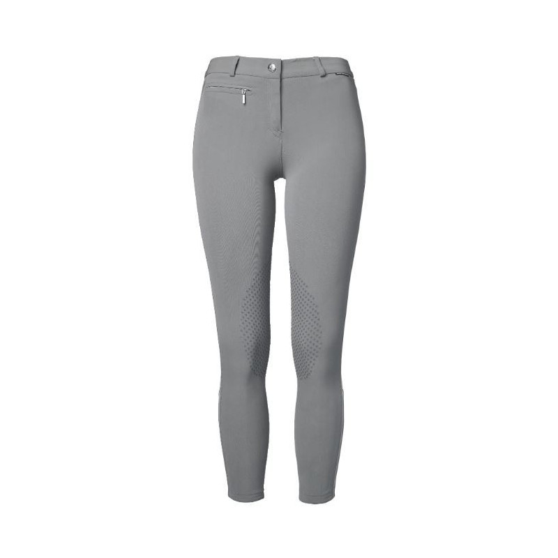 Mountain Horse rijbroek Trinity HF, siliconen full seat, Lichtgrijs