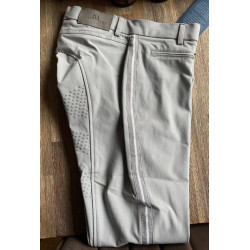 Mountain Horse rijbroek Trinity HF, siliconen full seat, Lichtgrijs