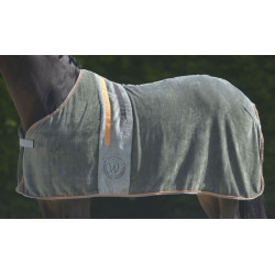 Waldhausen Fleecedeken Edition,Dark Grey/Orange