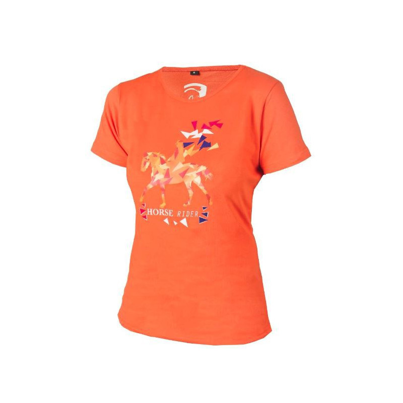 Horka Horse Rider t-shirt met print, Oranje
