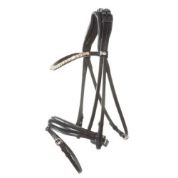 Kavalkade hoofdstel "Fortuna" KavalSH4, afneembare sperriem, Zwart