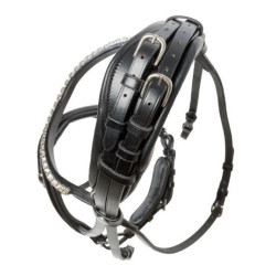 Kavalkade hoofdstel "Fortuna" KavalSH4, afneembare sperriem, Zwart