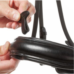 Kavalkade hoofdstel "Fortuna" KavalSH4, afneembare sperriem, Zwart