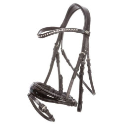 Kavalkade hoofdstel Charlotte, Zwart/Zwart lak