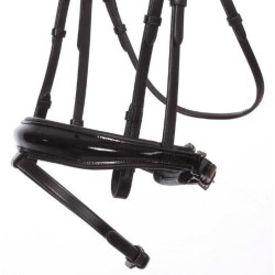 Kavalkade hoofdstel Charlotte, Zwart/Zwart lak