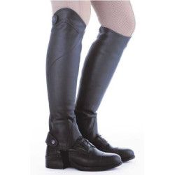 Kavalkade geolied leren chaps Remus, Zwart