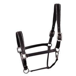 Harry's Horse leren halster Sparkle, Zwart
