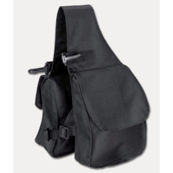 Waldhausen Dubbele Zadeltas, Voorkant zadel, zwart