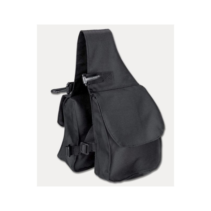 Waldhausen Dubbele Zadeltas, Voorkant zadel, zwart