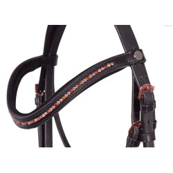 Harry's Horse hoofdstel Diva Fuchsia, Zwart