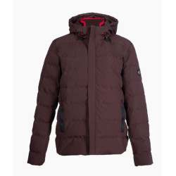 HKM gewatteerde herenjas Hamburg, Donkerbruin