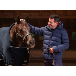 HKM gewatteerde herenjas Hamburg, Donkerbruin