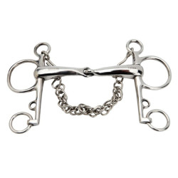 Horka Pelham bit gebroken RVS, 19mm