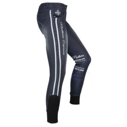 Horka rijbroek Kopenhagen, Siliconen Knie, Blauw