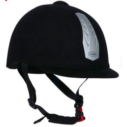 Choplin veiligheidshelm Aero verstelbaar, Zwart/Chroom