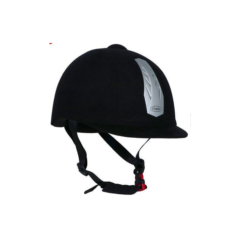 Choplin veiligheidshelm Aero verstelbaar, Zwart/Chroom