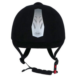 Choplin veiligheidshelm Aero verstelbaar, Zwart/Chroom