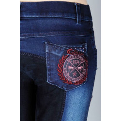 HH rijbr. Cambridge Plus, kunstl.zit, Navy