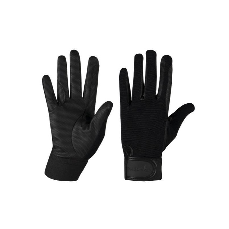 Horka Katoen/Serino handschoenen, Zwart